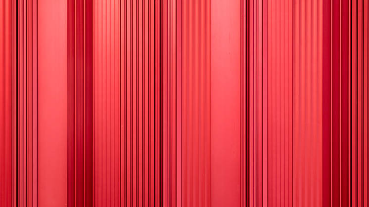 Image of artwork with red and black stripes
